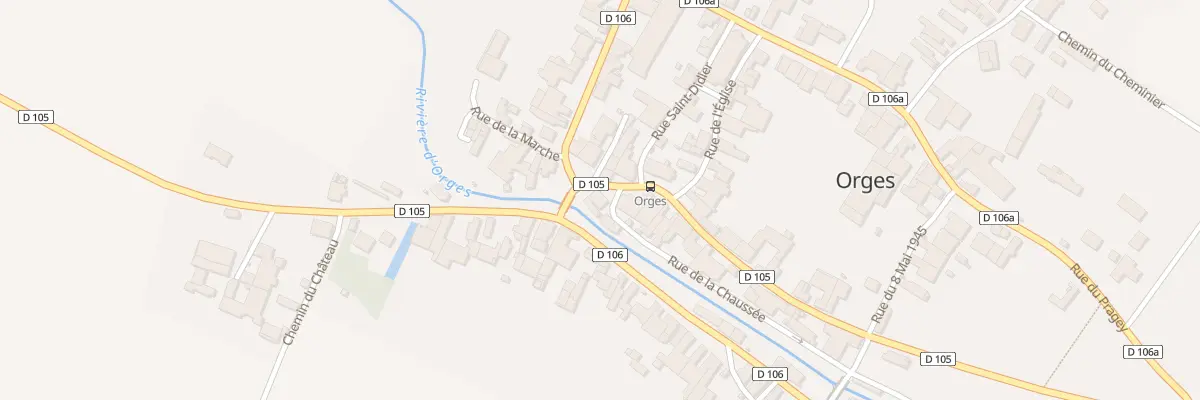 Plan du 2 Rue de la Chaussee à Orges