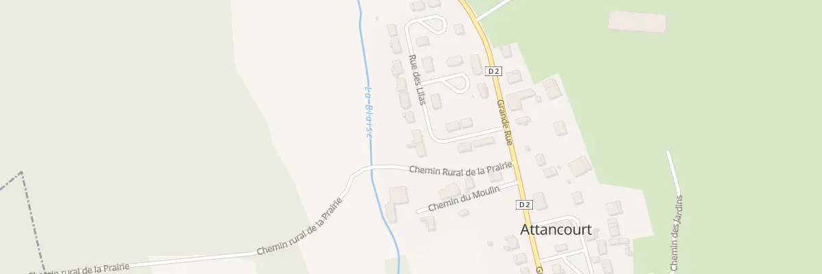 Plan du 4 Rue des Lilas à Attancourt