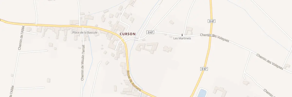 Plan du 1 Rte du Pont à Chanos-Curson