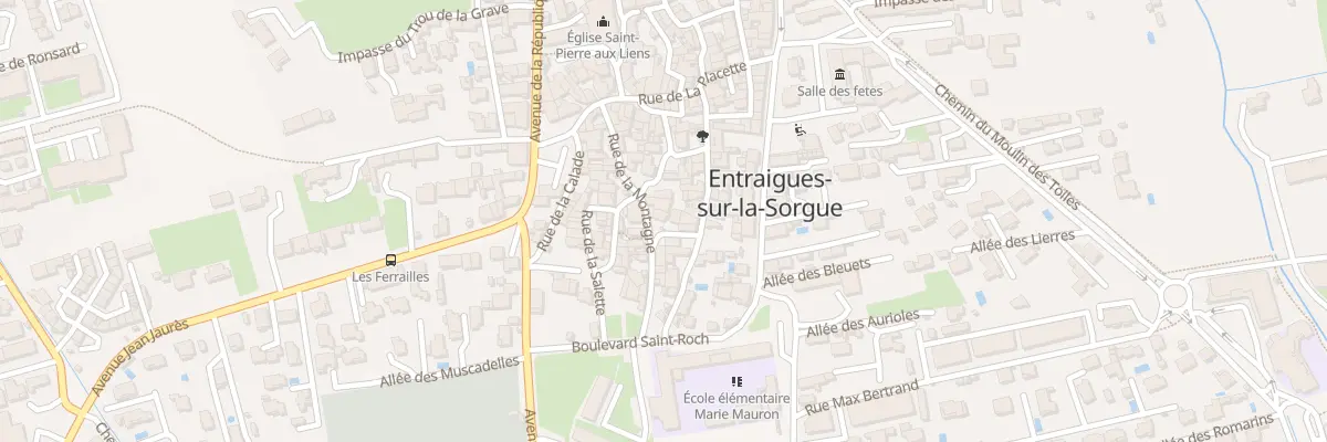 Plan du 92 Rue de la Montagne à Entraigues-sur-la-Sorgue