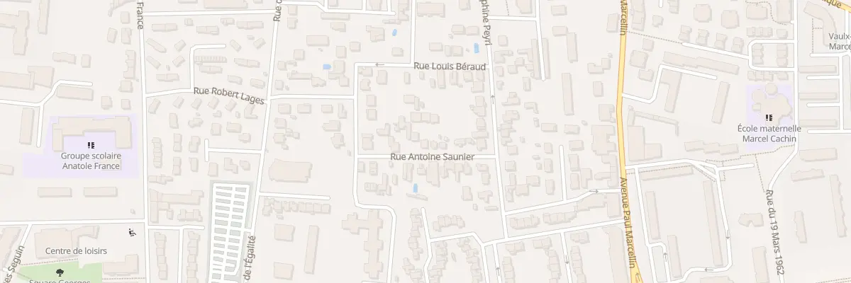 Plan du 21 Rue Antoine Saunier à Vaulx-en-Velin