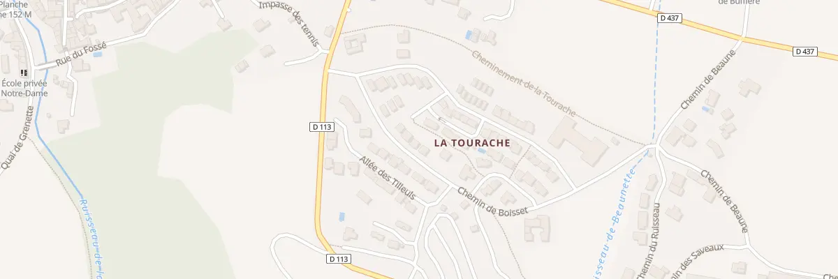 Plan du 115 Che de Boisset à Grane