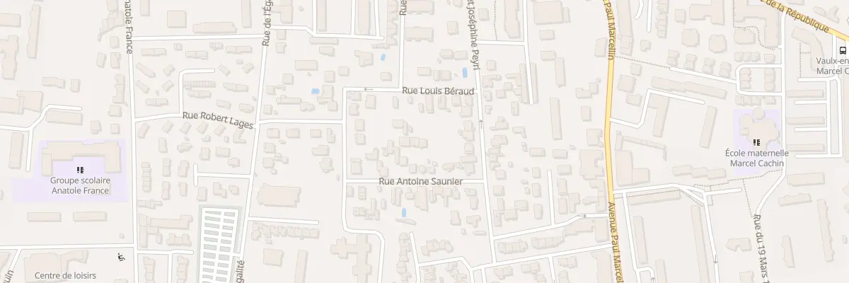 Plan du 23B Rue Antoine Saunier à Vaulx-en-Velin