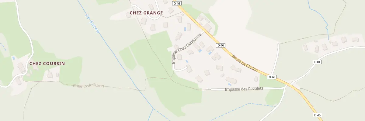Plan du 91 Imp Chez Gendarme à Saint-Sorlin-de-Vienne