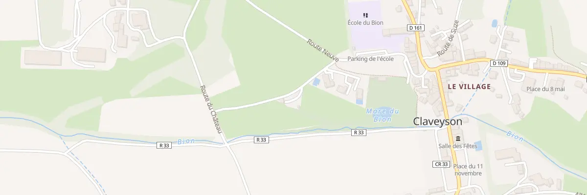 Plan du 160 Che des Prés à Claveyson