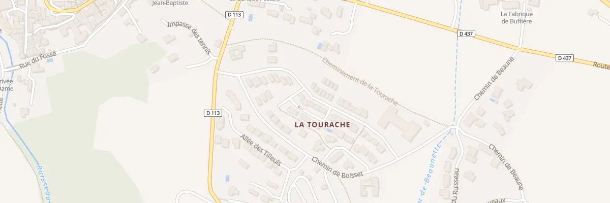 Plan du 70 Rue de la fontaine à Grane