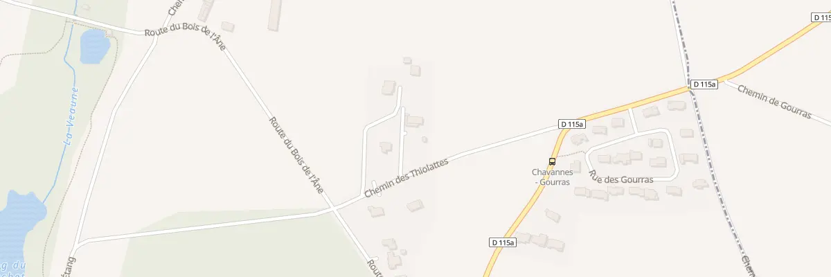 Plan du 206 Che des Thiolattes à Chavannes