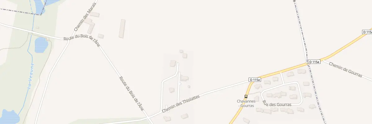 Plan du 208 Che des Thiolattes à Chavannes