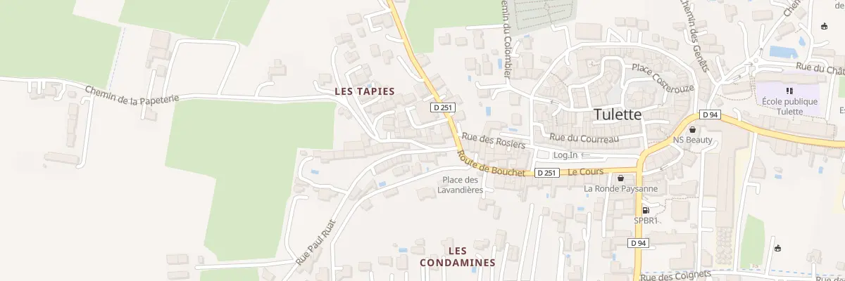 Plan du 2 Fg des Tapies à Tulette