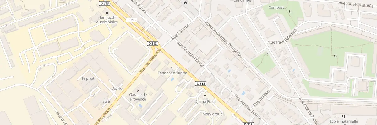 Plan du 85 Rue Anatole France à Saint-Priest