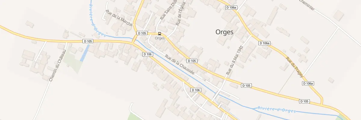 Plan du 4 Rue du Moulin à Orges
