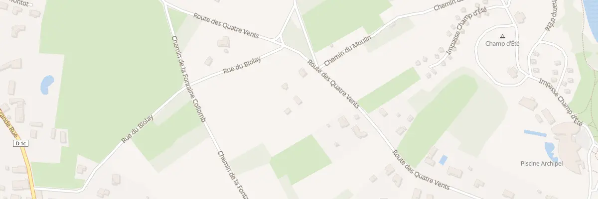 Plan du 834 Rte des Quatre Vents à Reyssouze