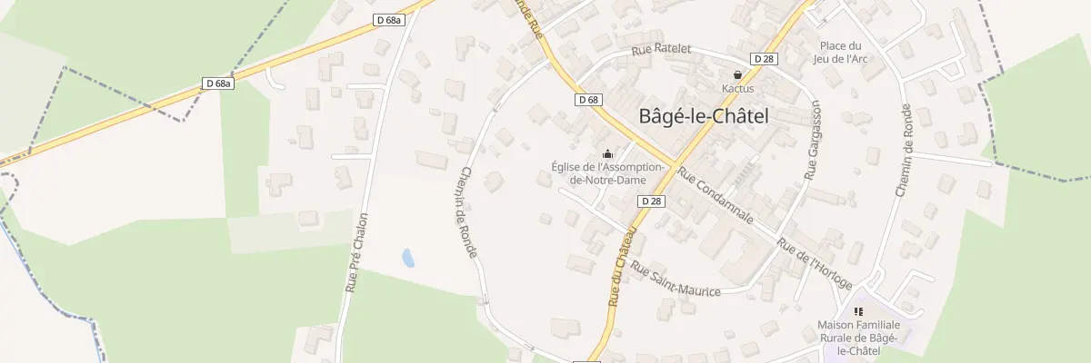 Plan du 5233 Ville à Bâgé-le-Châtel