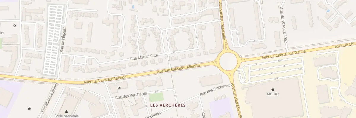 Plan du 4 Rue Alfred Ancel à Vaulx-en-Velin