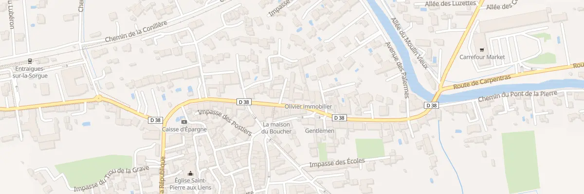 Plan du 75 Rte de Carpentras à Entraigues-sur-la-Sorgue