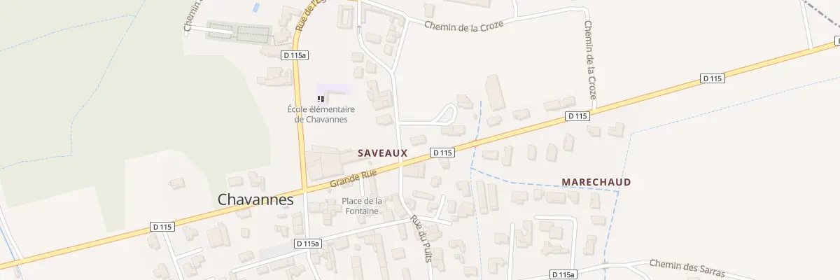 Plan du 35 Rte de Saint Donat à Chavannes