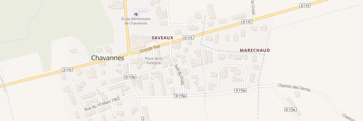 Plan du 65 Rue du Puits à Chavannes