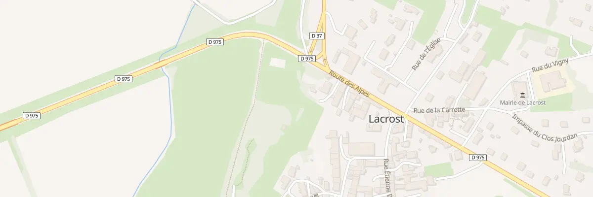 Plan du 5242F Rte des Alpes à Lacrost