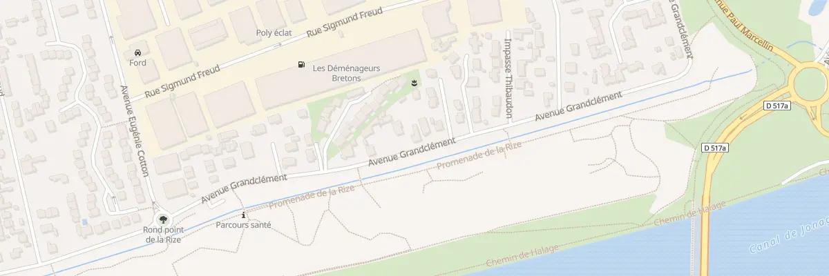 Plan du 93 Av Grandclément à Vaulx-en-Velin