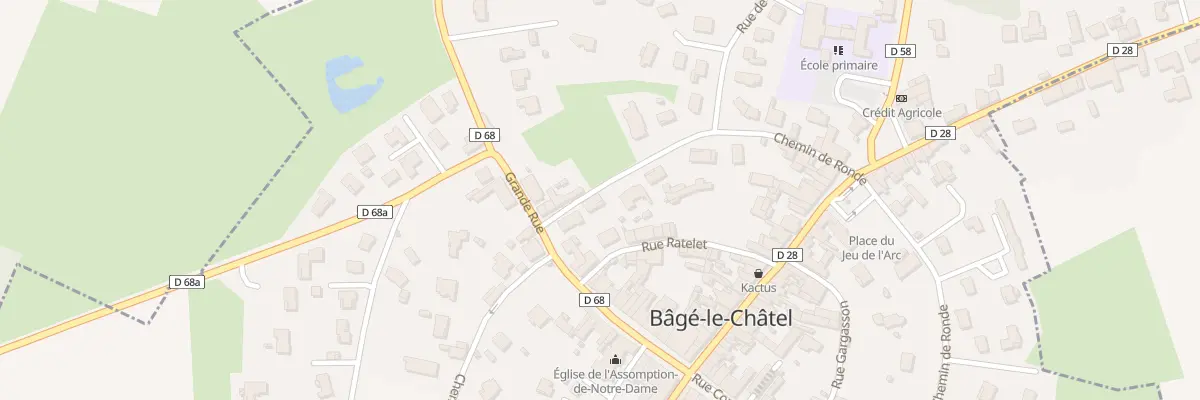 Plan du 1028 Che de Ronde à Bâgé-le-Châtel