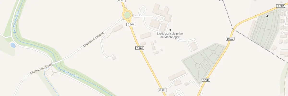 Plan du 252 Rte des Chirouzes à Montéléger