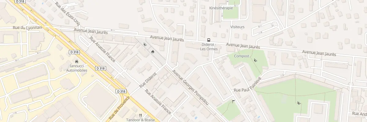 Plan du 8 Rue Louis Raverat à Saint-Priest