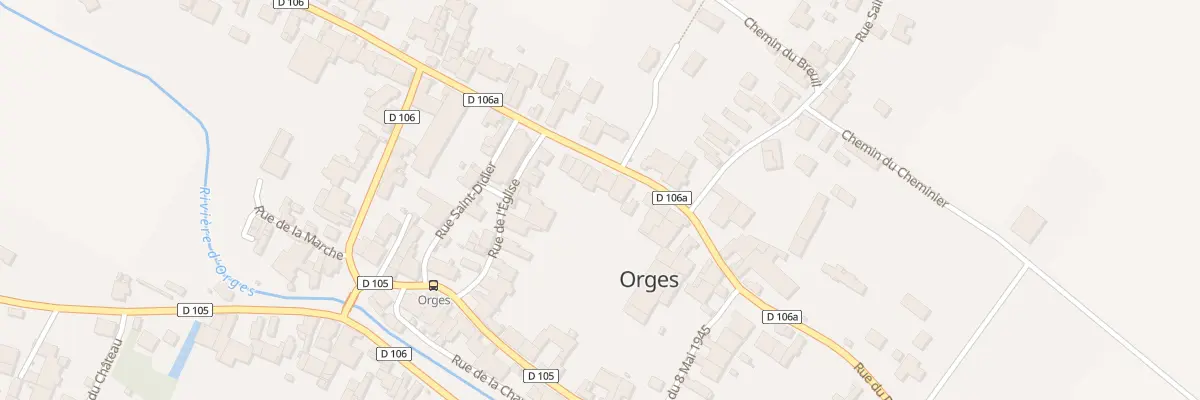 Plan du 10 Rue du Pragey à Orges