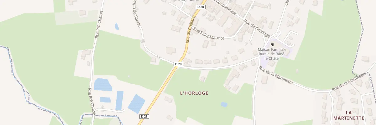 Plan du 5208 Ville à Bâgé-le-Châtel