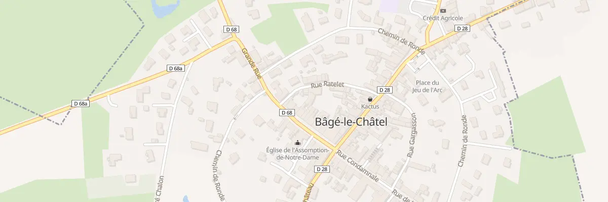 Plan du 117 Rue Ratelet à Bâgé-le-Châtel