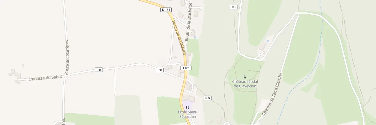 Plan du 450 Rte de la Galaure à Claveyson