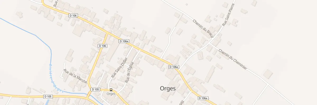 Plan du 7 Rue du Pragey à Orges