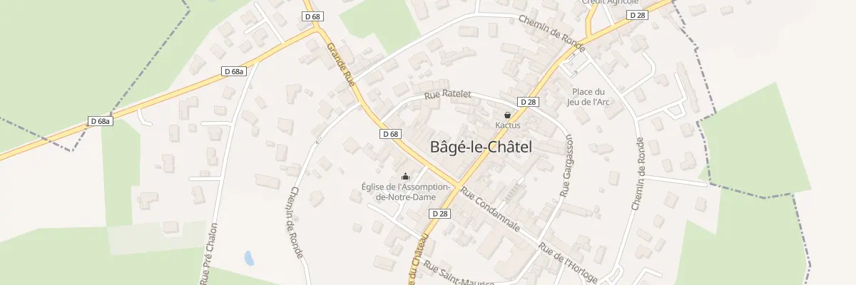Plan du 5004 Ville à Bâgé-le-Châtel