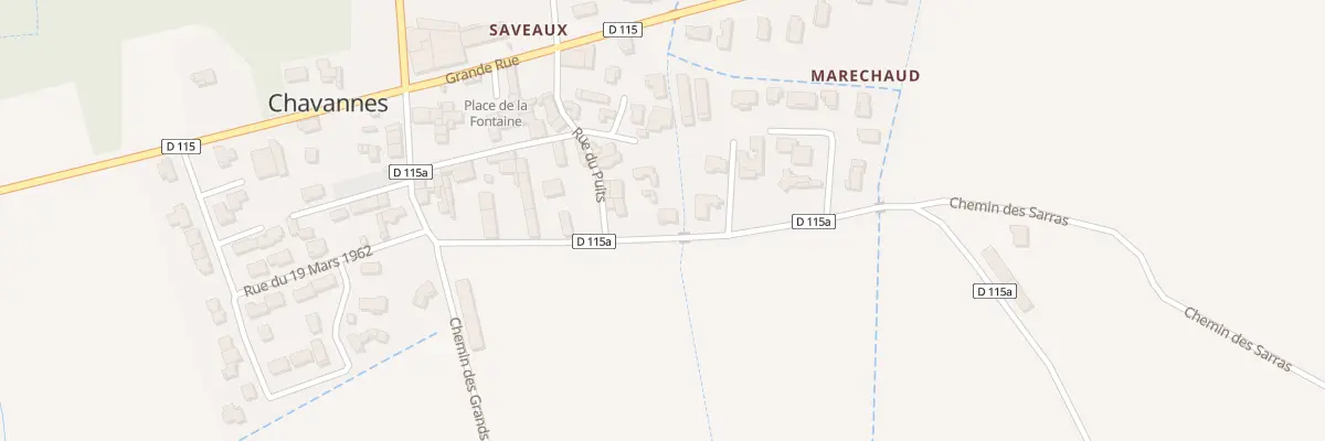 Plan du 181 Rte de Clérieux à Chavannes