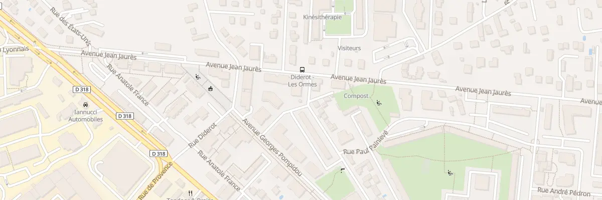 Plan du 83 Av Jean Jaurès à Saint-Priest