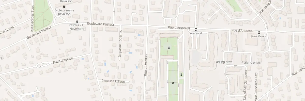 Plan du 7 Rue de Verdun à Saint-Priest