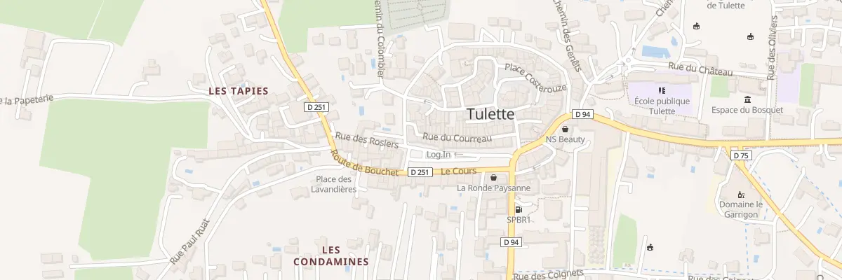 Plan du 36 Pl du Cours à Tulette