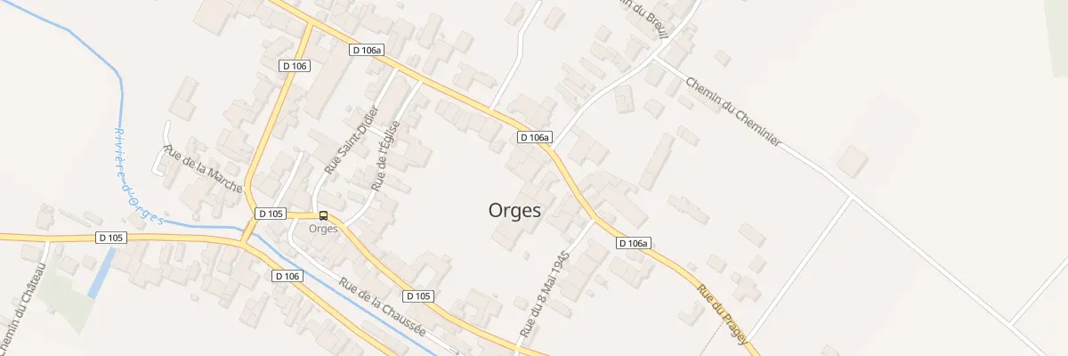 Plan du 18 Rue du Pragey à Orges