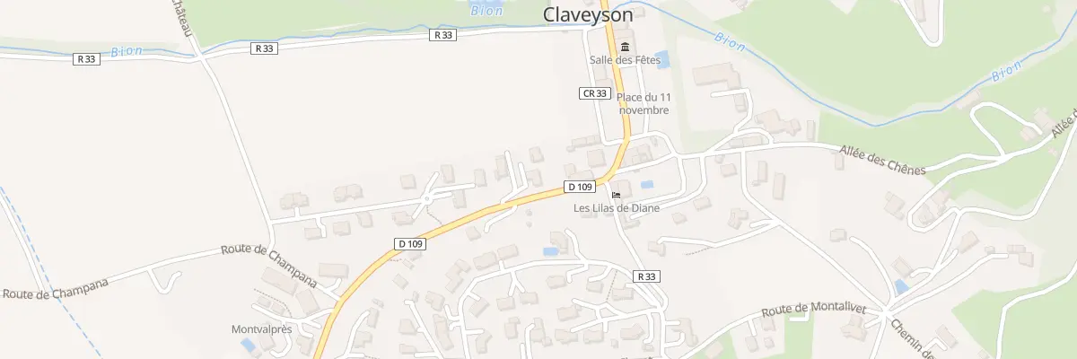 Plan du 320 Rte du Pilon à Claveyson
