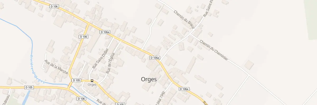 Plan du 11 Rue du Pragey à Orges