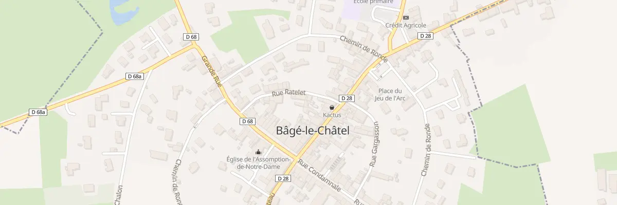 Plan du 5123 Rue Ratelet à Bâgé-le-Châtel