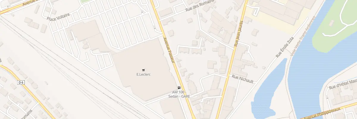 Plan du 21 Av Pasteur à Sedan
