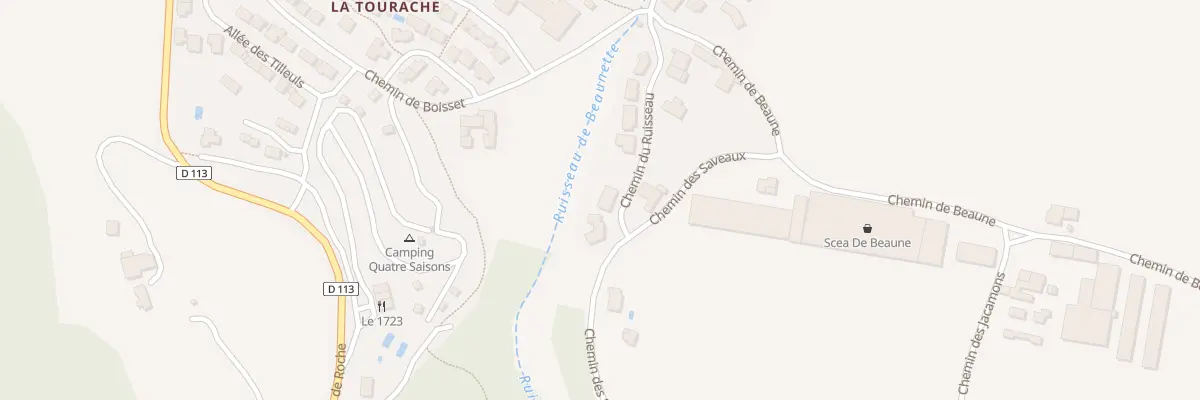 Plan du 160 Che du Ruisseau à Grane
