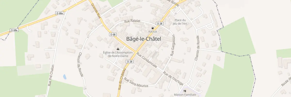Plan du 5054 Ville à Bâgé-le-Châtel
