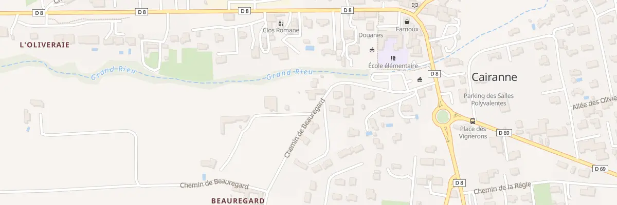 Plan du 5161 Beauregard à Cairanne