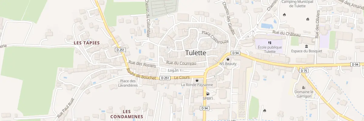 Plan du 8 Rue du Courreau à Tulette
