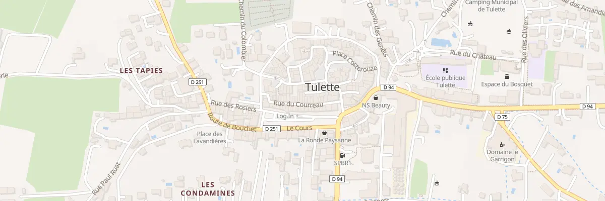 Plan du 6 Rue du Courreau à Tulette