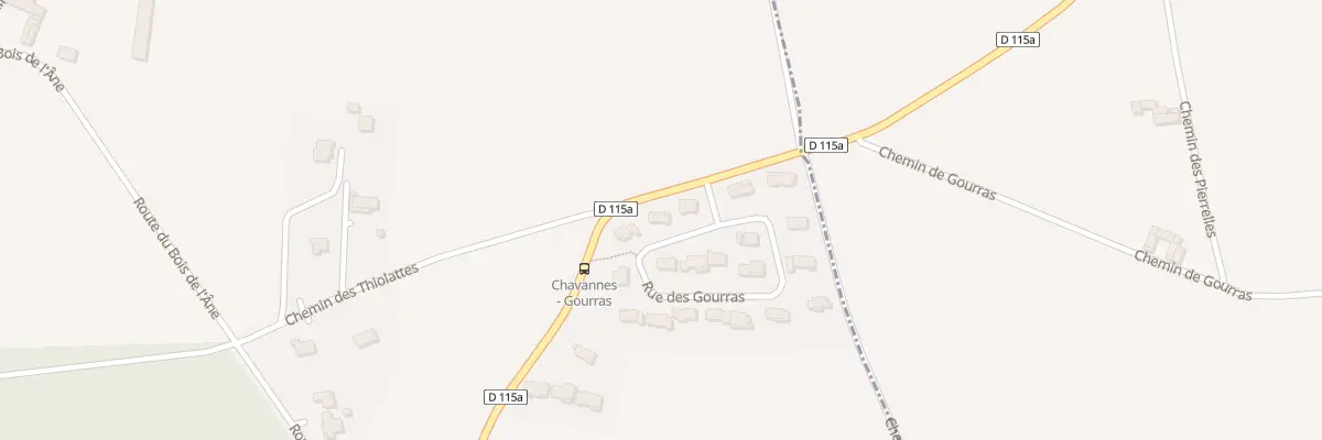 Plan du 14 Rue des Gourras à Chavannes