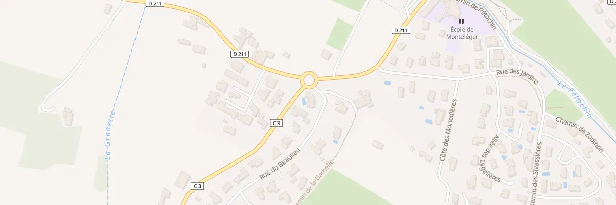 Plan du 2 Rue du Beaulieu à Montéléger