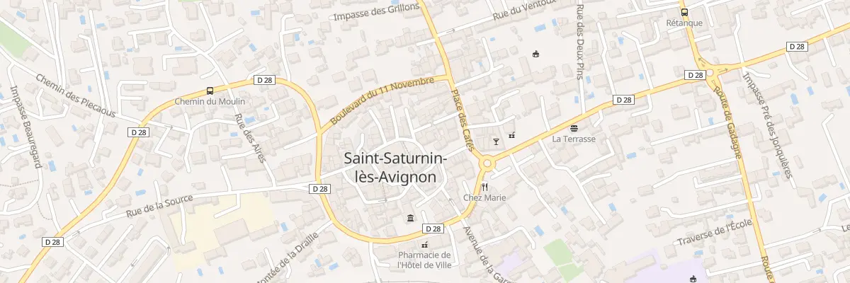 Plan du 37 Pl du Planet à Saint-Saturnin-lès-Avignon