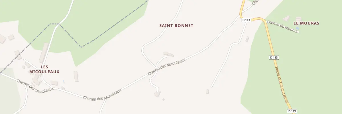 Plan du 5060 Saint Bonet à La Roche-sur-Grane